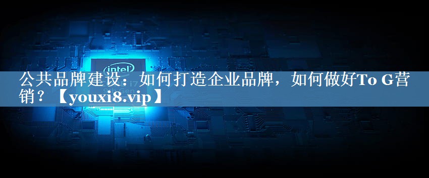公共品牌建設(shè)：如何打造企業(yè)品牌，如何做好To G營銷？