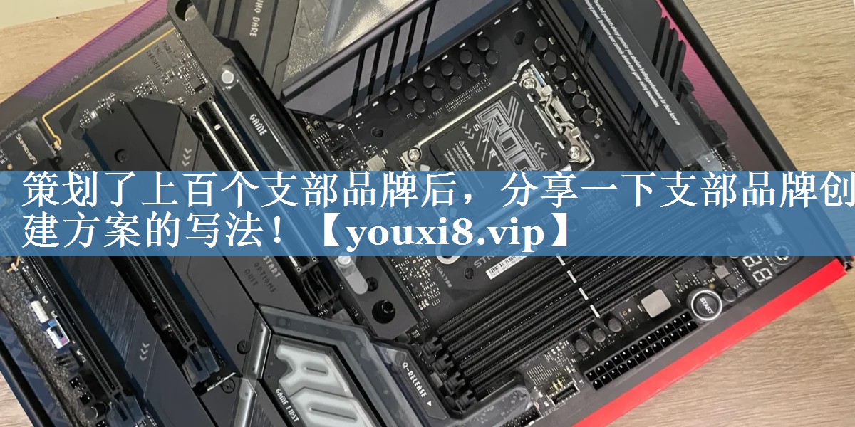 策劃了上百個支部品牌后，分享一下支部品牌創(chuàng)建方案的寫法！