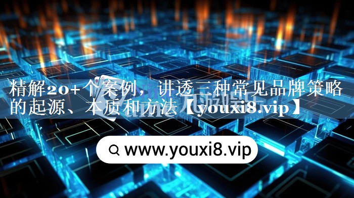 精解20+個案例，講透三種常見品牌策略的起源、本質(zhì)和方法
